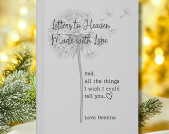 Personalized Grief Journal: Sympathy Gift For Loss, Letters To Heaven In Loving Memory Gift