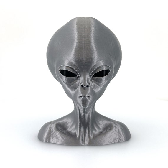 激レアanarchic adjustment Grey ロンT UFO 宇宙人 Roswell Grey Alien Bust From Zeta Reticuli - 3D Printed Sci-fi
