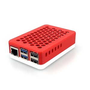 Raspberry Pi 5 Case | Custom 3D Printed with Silicone Bumper Pads | Compatible with Official Raspberry Pi Active Cooler | Ventilated