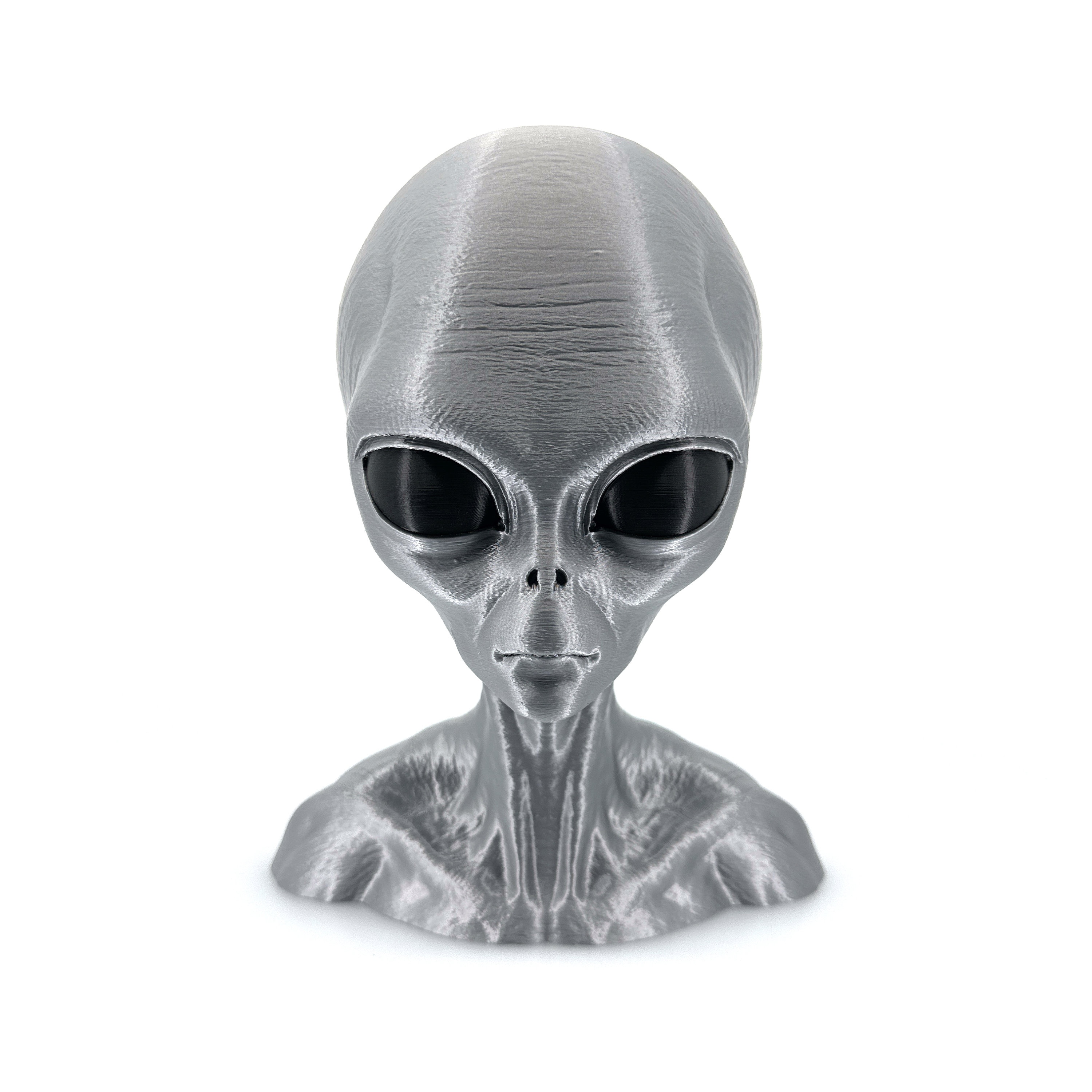 Grey Alien Figurine - 3D Printed Sci-Fi Extraterrestrial