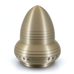 Kecksburg Acron UFO Incident Inspired 3D Printed Model Replica in Iridium Gold Metallic - 4 Sizes Available - UFO Collectible