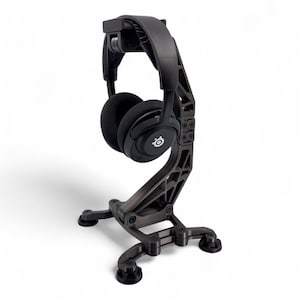 Industrial Headphone Stand – Desk Accessory for Headset, Organizer for Office, Studio, or Home Setup, Gift for Him
