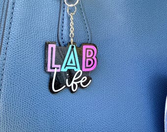 Lab life keychain add on