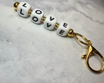 LOVE Keychain | Gifts for her | Silicone