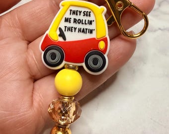 They See Me Rolling, keychain clip, student, new driver