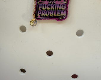 Bogg bag charm, I identify as a problem, Snarky, Gifts for her, tote bags