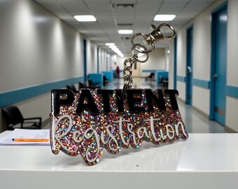 Patient Registration  keychain clip | Zipper pull