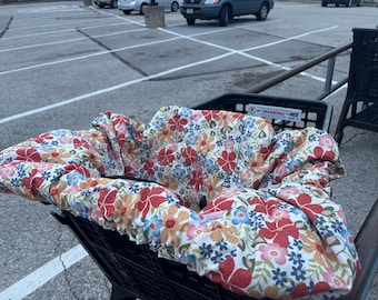 Shopping Cart cover  for boy or girl..... Chic Floral by michaelmooodesign