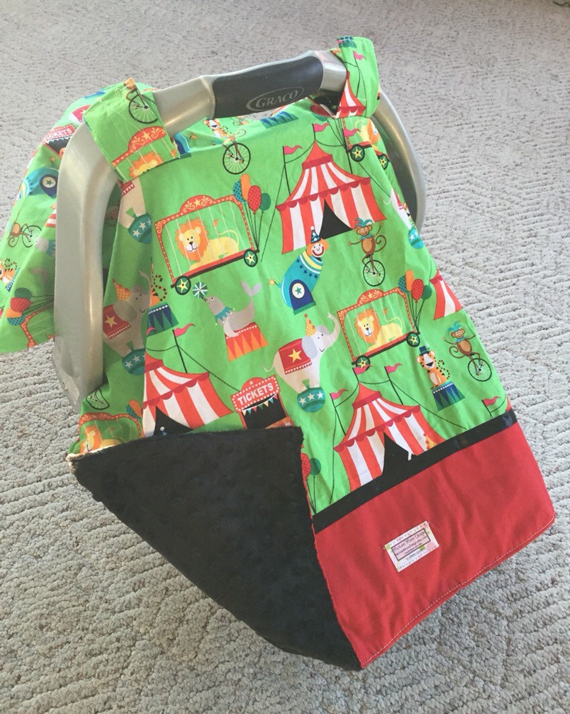 Car Seat Canopy..baby Car Seat Canopy Carseat Cover... Under Etsy