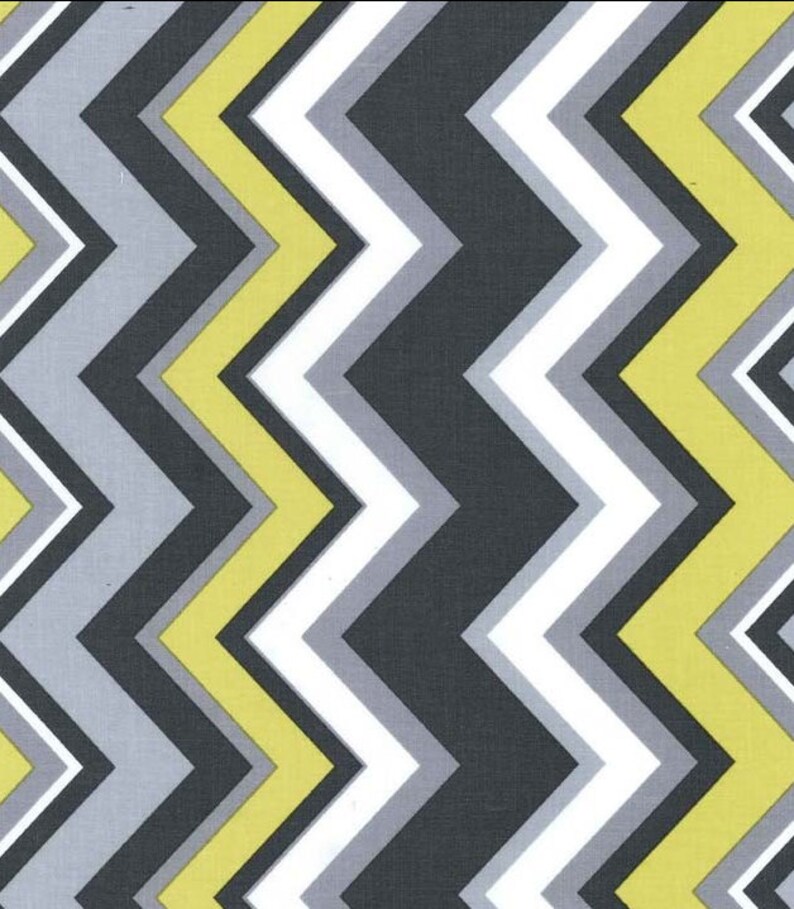 Shopping Cart cover for boy or girl.....Citron Chevron by Michael Miller image 5