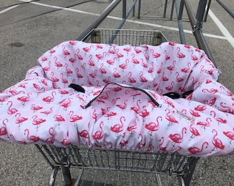 Shopping Cart cover  for girl..... Flamingos!!   michaelmooodesign