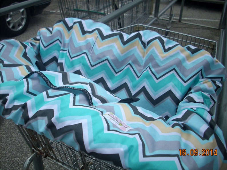 Shopping Cart Cover for Boy or Girl.....chevy Chevron by Etsy