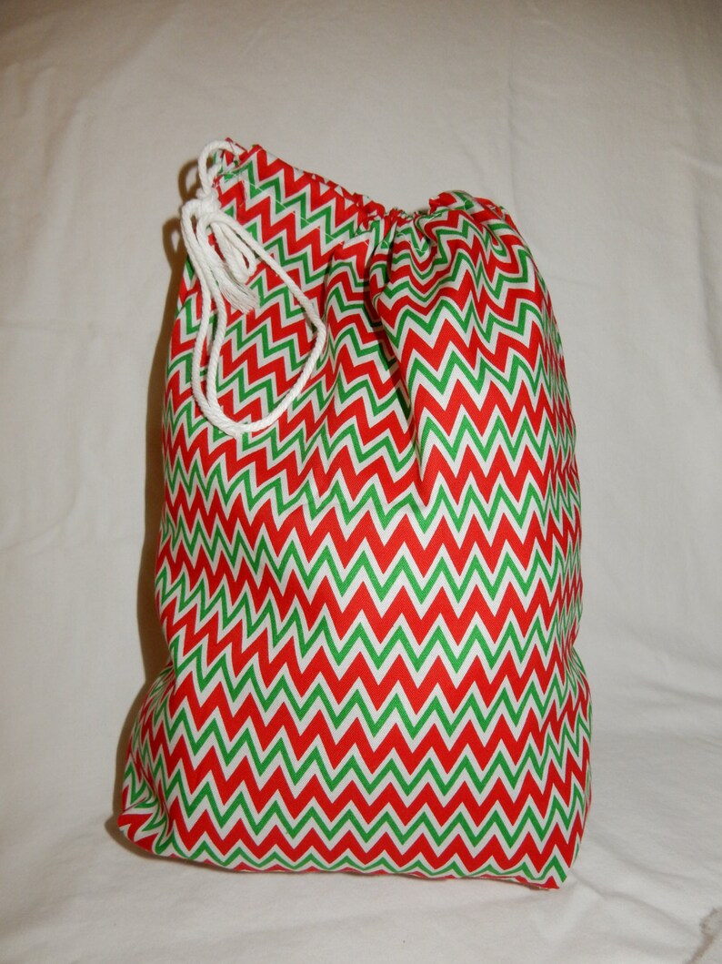 Christmas Fabric Gift Bag Eco Friendly Bag Drawstring Etsy UK
