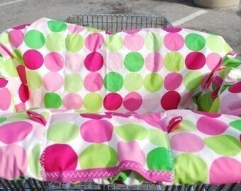 Boutique Shopping Cart Cover....SORBET DOTS Shopping Cart Cover