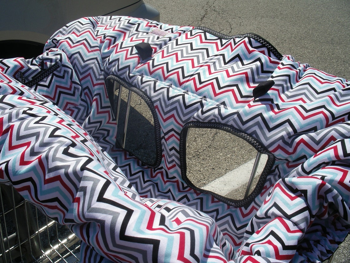 Shopping Cart Cover for Boy or Girl.....chevron in CELEBRATION Etsy