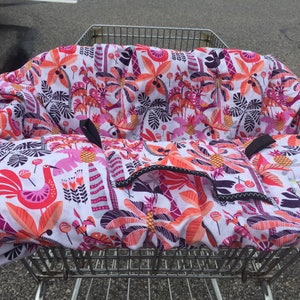 High Chair Cover Shopping Cart cover for boy or girl..... Shake your Tail Feathers Tropical ... michaelmooodesign image 1