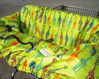 Shopping cart cover for boy or girl ......URBAN CIRCUS GIRAFFE Shopping Cart Cover