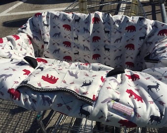 Shopping Cart cover  for boy or girl  .... Animals and Arrows