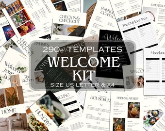 Editable Welcome Kit Canva Templates: Business Onboarding Bundle (A4 + US Letter) (Instant Download)