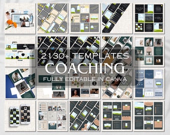 Coaching Social Media Kit: 2130+ Canva Templates for Instagram