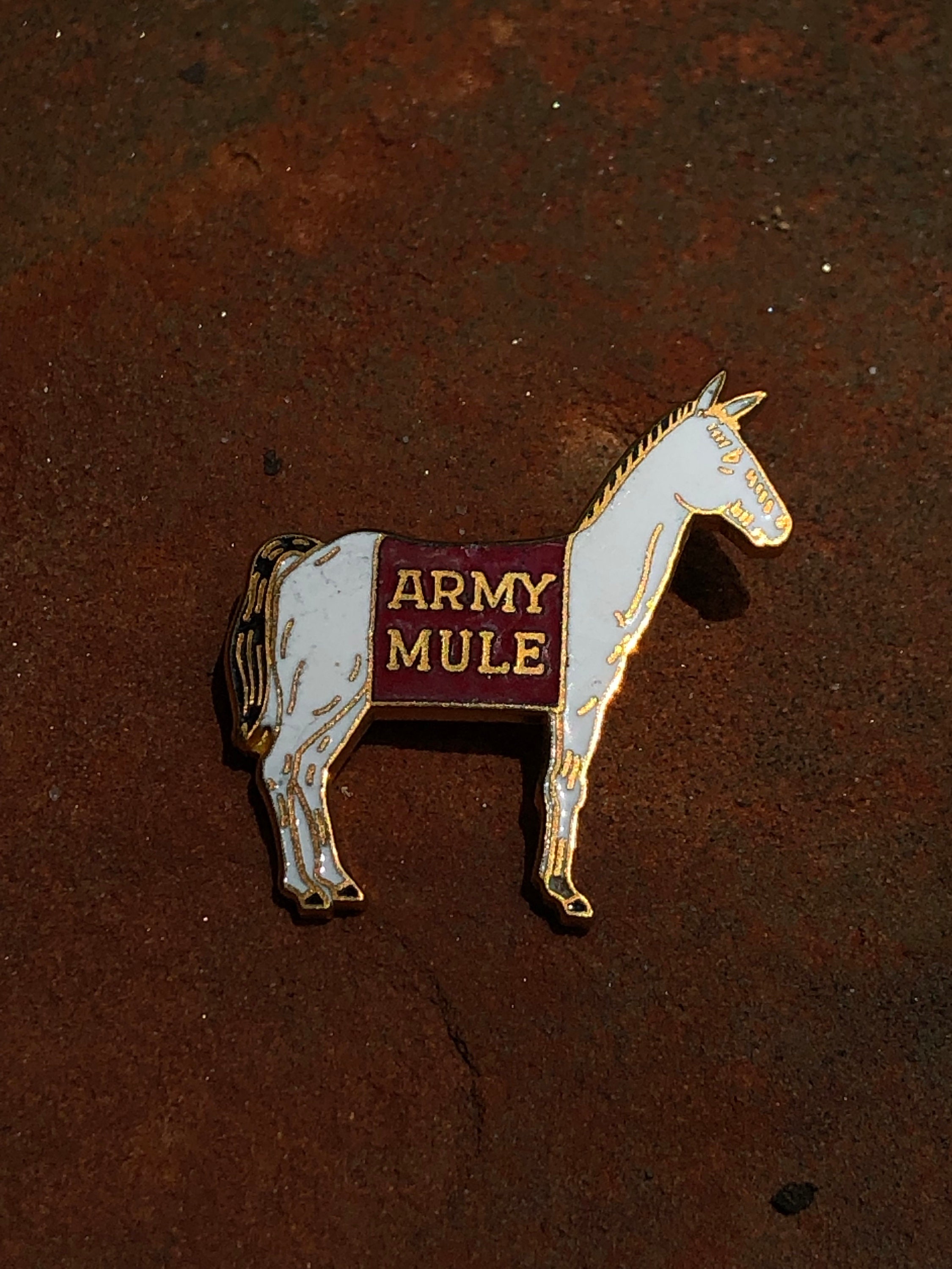 Vintage Army West Point Mule PIN Etsy