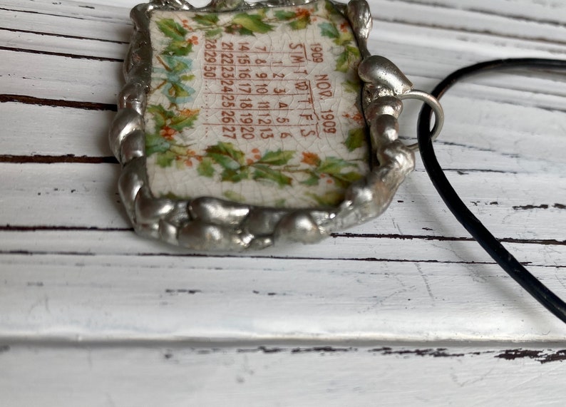 NOVEMBER 1909 Hand-Crafted Antique China Pendant