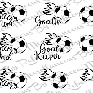 Soccer Life Themed Digital SVG Cut Files for Cricut Laser Cutter etc... Soccer Mom Dad Girl Guy Goal Keeper Goalie Soccer Family Bonus File