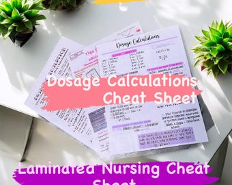 Nursing School Study Guide - Comprehensive Guide for Future Nurses - Nursing School Study Guide- Dosage Calculation-Med Math Study Guide