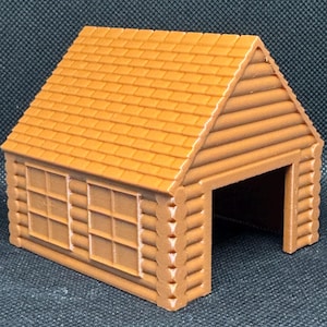 Rustic Wooden Cabin Gecko Hide (3D Printed)