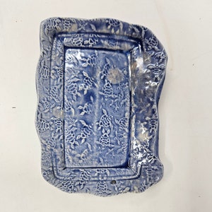 Sea Turtle soap dish in blue