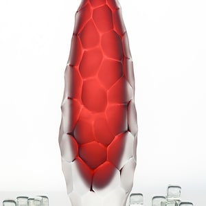 Murano Glass Red Vase - Handmade in Murano, Italy