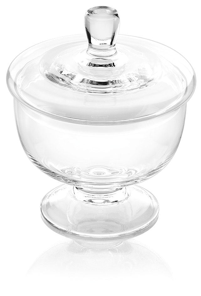 IVV | Italian Handmade Glass Candy Jar - 23cm - Clear