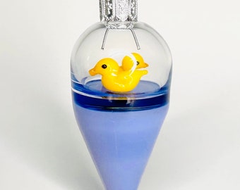 Duck Spinner Toy Ornament | Retro Toy Decoration | Unique Borosilicate Glass Art | Holiday Gift