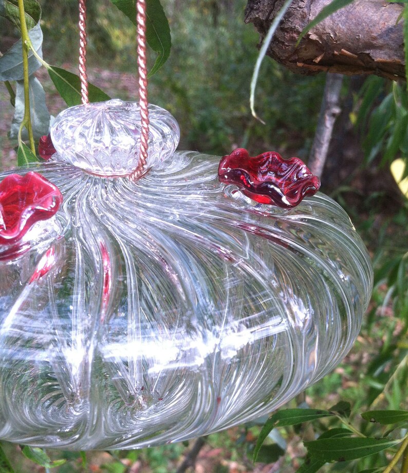 Swirl Hummingbird Feeder Nature Gifts Bird Gifts Hand Etsy