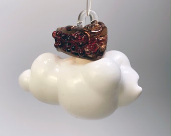 Pie in the Sky Ornament | Nostalgic Christmas Ornament | Unique Pun | Blown Glass Gift | Dad Joke
