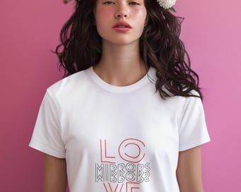 Love Mirrors graphic tee, Modern fit shirt, Healing statement tee, Creative gift idea, Breathable everyday staple, Aesthetic design shirt