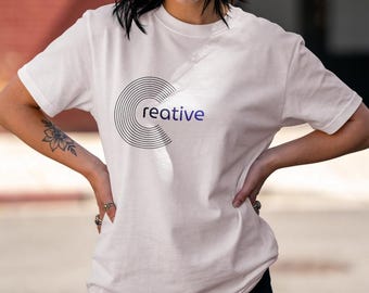 Creative t-shirt, Minimalist cotton graphic tee, Creative mind modern graphic shirt, Aesthetic outfit, Trendy casual apparel,Art teacher tee