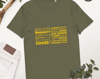 Summer graphic t-shirt, Cute summer unisex clothes, Unique gift idea, Trendy aesthetic apparel, Creative graphic streetwear, Casual cute tee