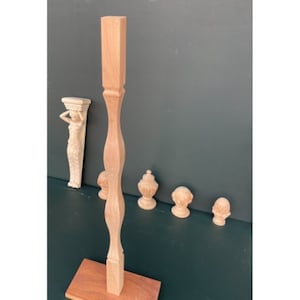 Custom Order Wooden Baluster For Stair, Wooden Balustrade For Staircase, Wooden Spindles For Farmhouse, Spindles For Stair- KRK-1003