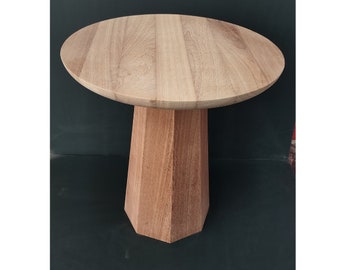Elegant Table Pedestals,Handcrafted from Iroko Wood,Perfect Custom Furniture Projects,Durable and Stylish Design for Tables,Outdoor Suitable