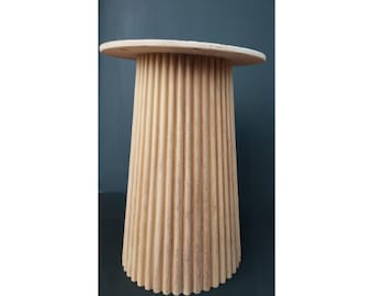 Elegant Table Pedestals,Handcrafted from Iroko Wood,Perfect Custom Furniture Projects,Durable and Stylish Design for Tables,Outdoor Suitable