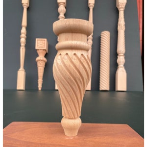 Handcrafted Beech Wood Bench Legs - Infuse Your Indoor Space with Natural Beauty (1 set=4 pieces)- LG1016
