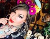 Horns, Flower crown, Fairy Nymph, Cosplay, Horn headdress, Demon horns, Burning man, Edwardian Ball, MsFormaldehyde, Daisy, Flower