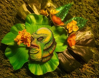 Creature flower, Creature clip, pinup, horror movie, monster clip, tiki oasis