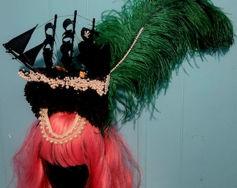 Ship hat, pirate fest, pirate hat, pirate ship, black pearl