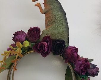 Dinosaur, Dino, Dinosaur headband, Dino headband, Jurrasic park inspired, Dino hat, Trex headband, Trex fascinator