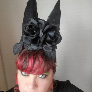 Gothic queen horns, horns, Halloween, cosplay, horror horns, Gothic horns, image 2