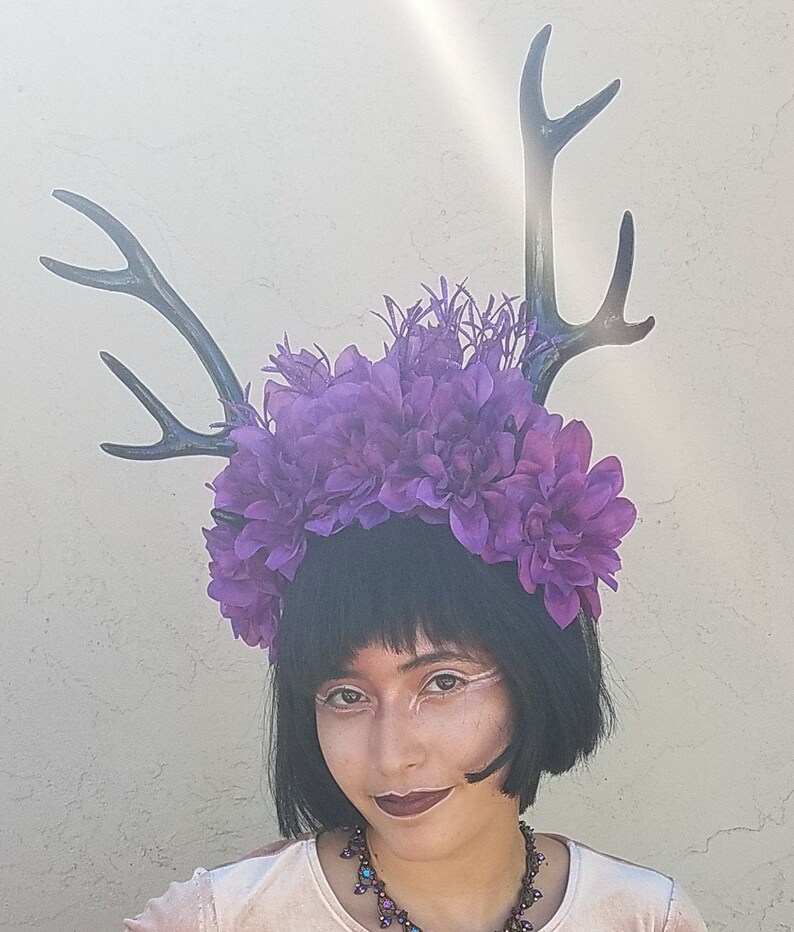 Deer Horns Horns Horn Headress Deer Headdress Halloween Etsy