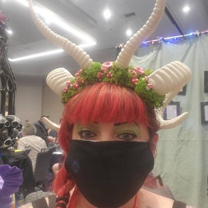 Fairy horns, ren faire horns, fairy, fairy headband, Mushroom, Mushroom headband, horns, cosplay image 1