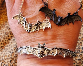 Bat bracelet, bat, bat cuff, Gothic girl, oddities